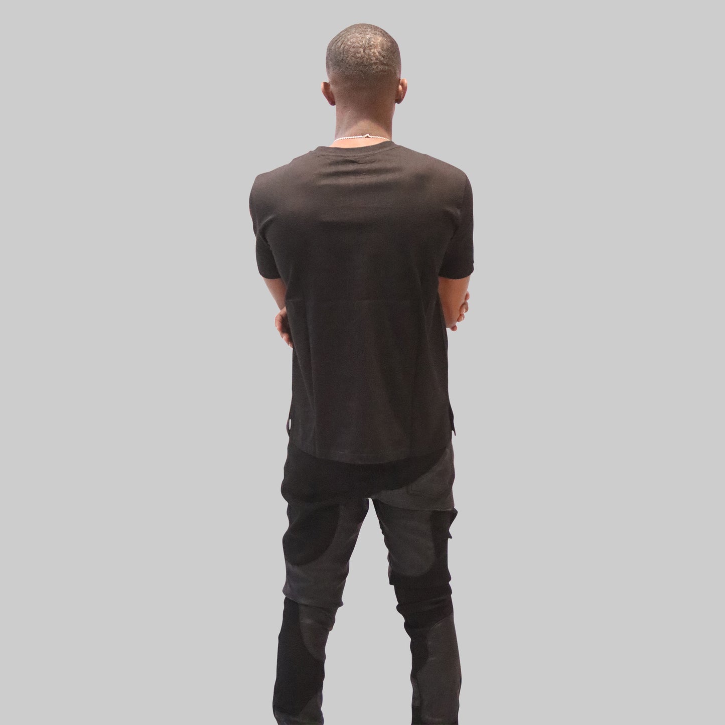 All Black Wavy Denim