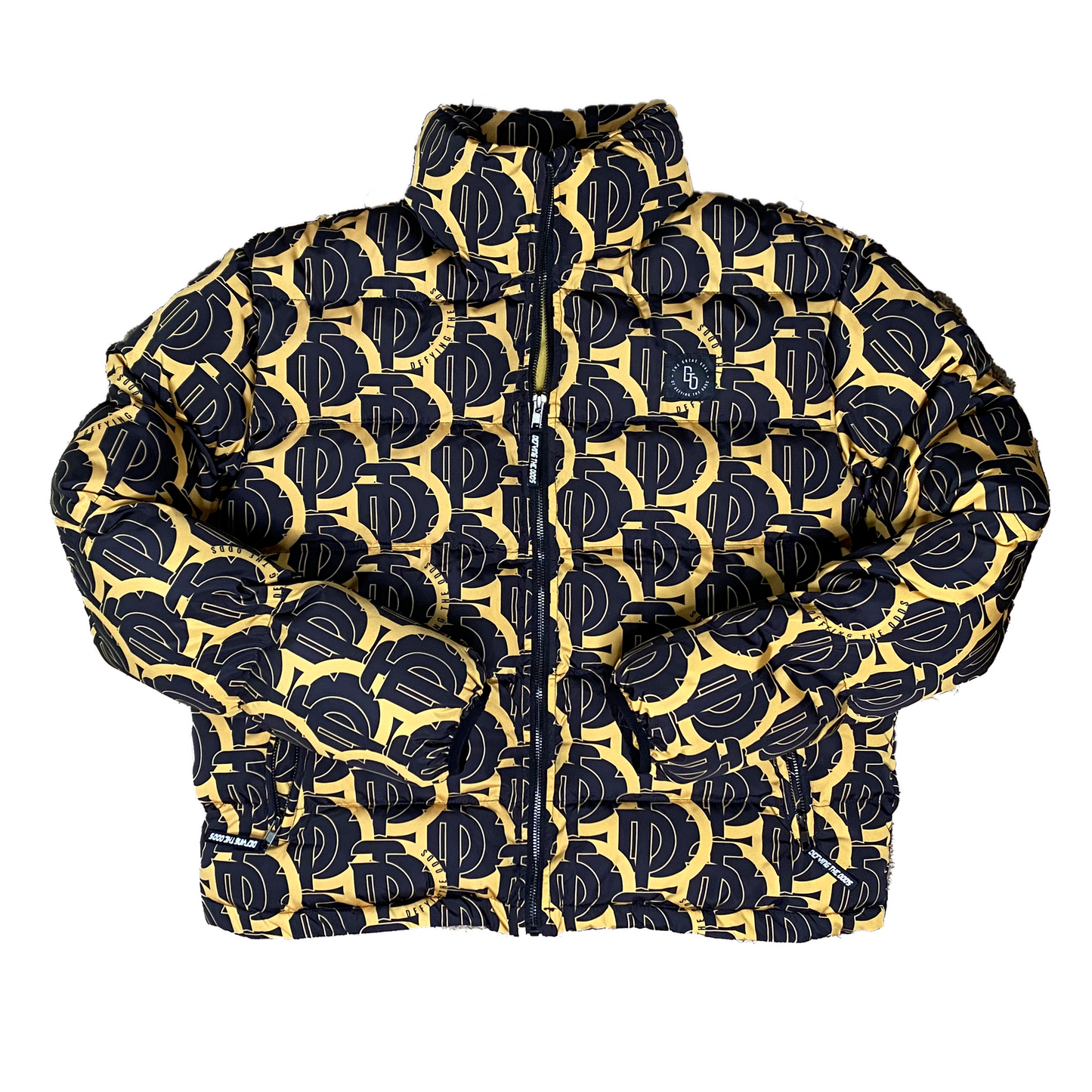 DTO Puffer Coat Black & Gold