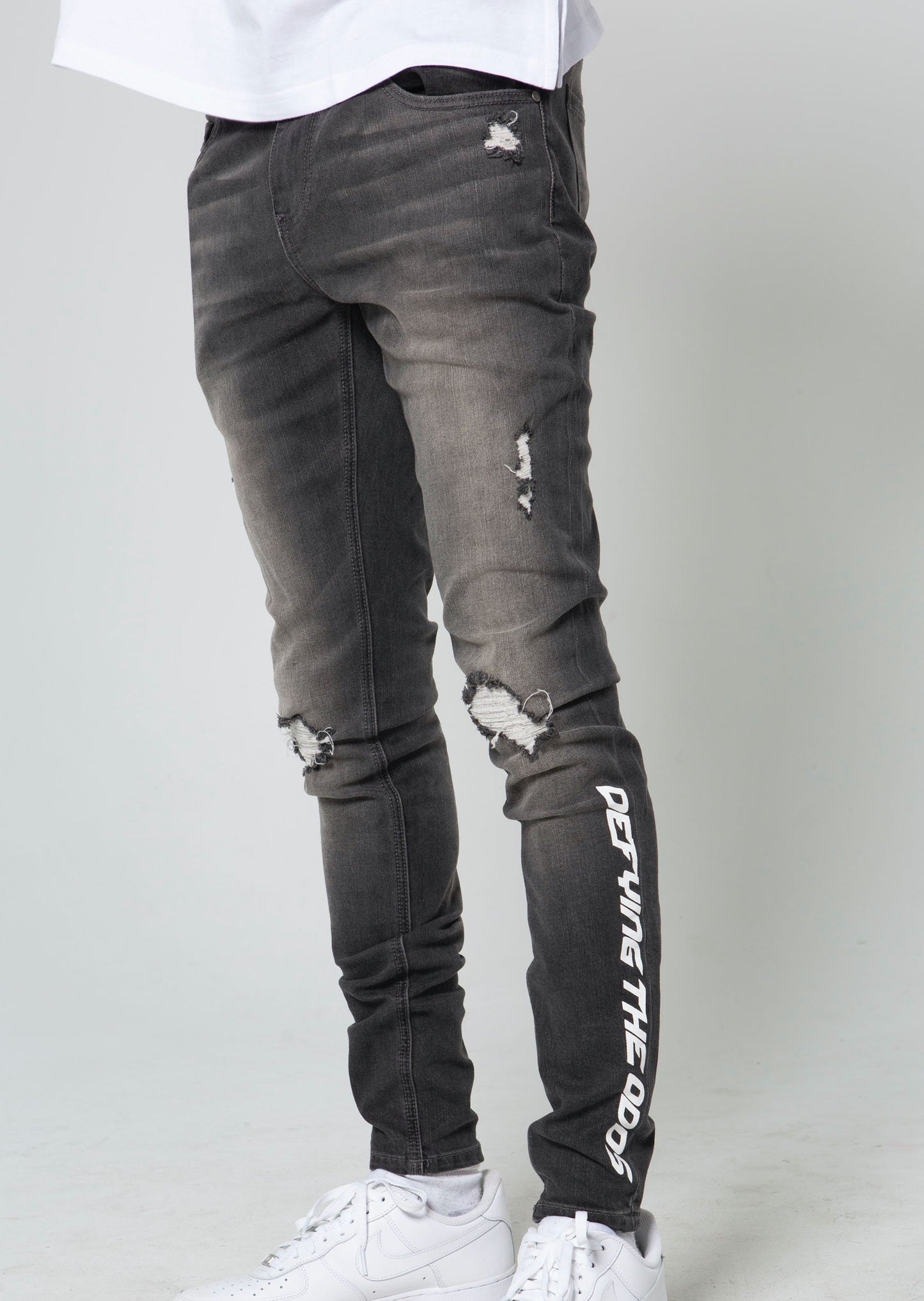 DTO Grey Washed Jeans