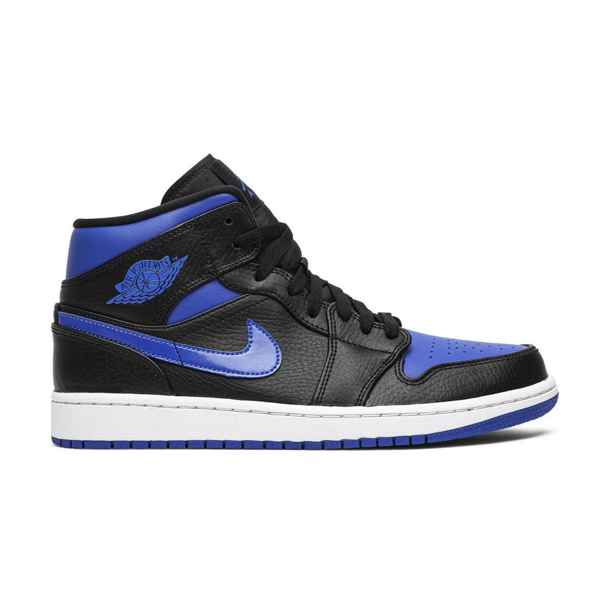 Air Jordan 1 Mid 'Black Hyper Royal'