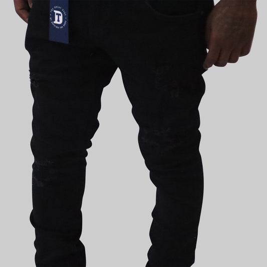 DTO Double Black Distressed Jeans