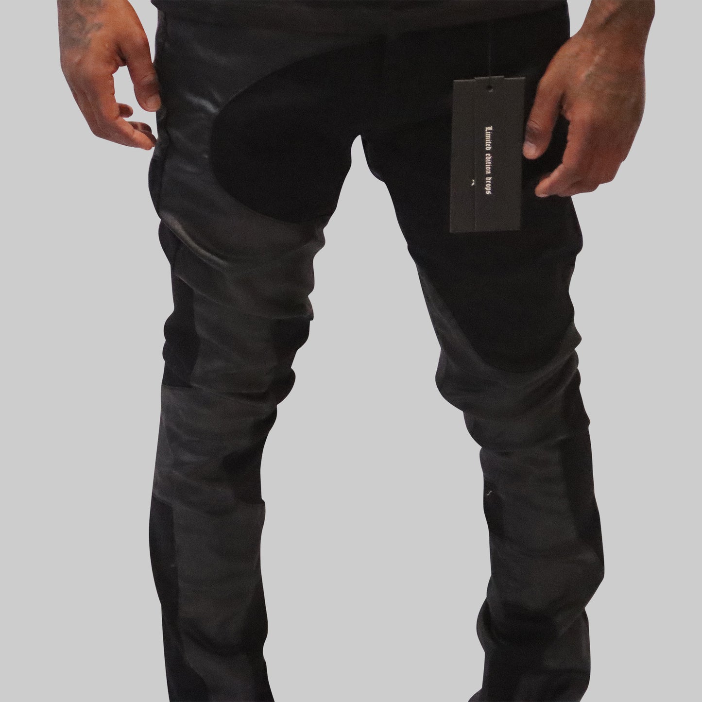 All Black Wavy Denim