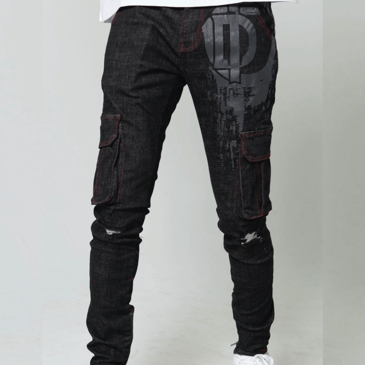 Defying The Odds Black Denim Cargo