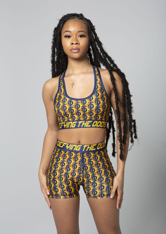 Gold & Navy DTO Sports Bra