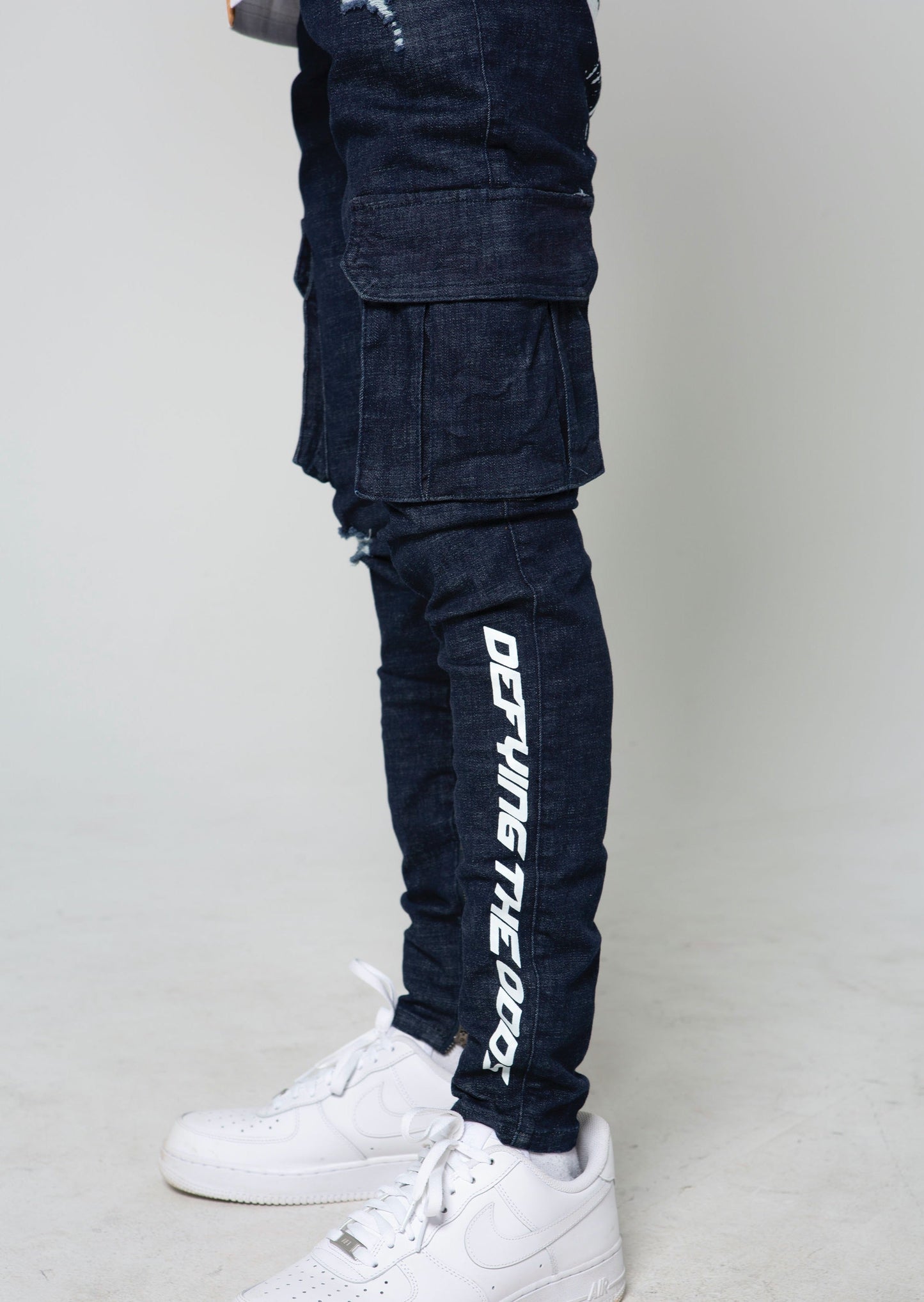 Defying The Odds Blue Denim Cargos